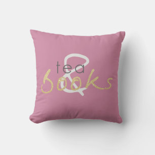Twee Tone Tea en Books Sierkussen
