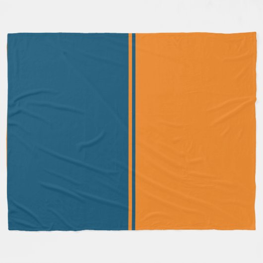 Twee-tone-throw Blanket Fleece Deken (Voorkant (Horizontaal))
