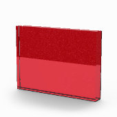 Twee-Tone Tomaat Rood Acryl Fotoblok (Custom) (Rechts)