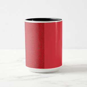Twee-Tone Tomato Red Noise Keramische Mok – Aanpas