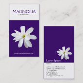 Twee Tone Verticale Magnolia (330066) Visitekaartje (Voorkant / Achterkant)