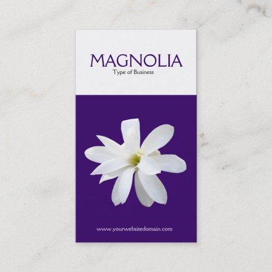 Twee Tone Verticale Magnolia (330066) Visitekaartje (Voorkant)