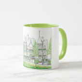 Twee Tone Victoriaans Home Mok (Voorkant rechts)