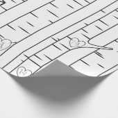 Twee Toned Bookish Love Affair Gift Wrap Cadeaupapier (Hoek)