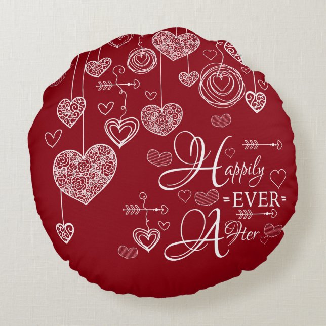 Twee toned happliver na Sierkussen Rond Kussen (Achterkant)