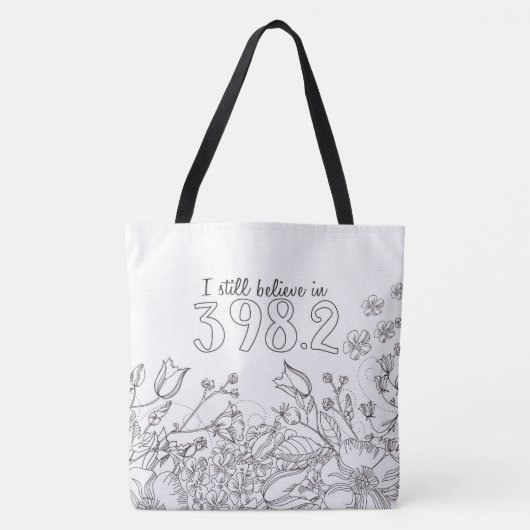 Twee Toned ik geloof nog steeds in 398.2 Canvas ta Tote Bag (Voorkant)