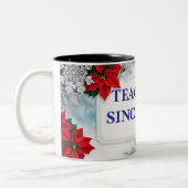 Twee tonen aanpasbare floral design mok (Links)