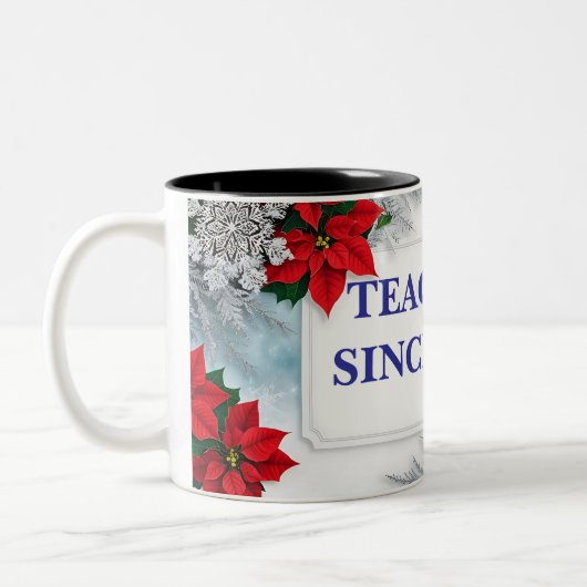 Twee tonen aanpasbare floral design mok (Links)