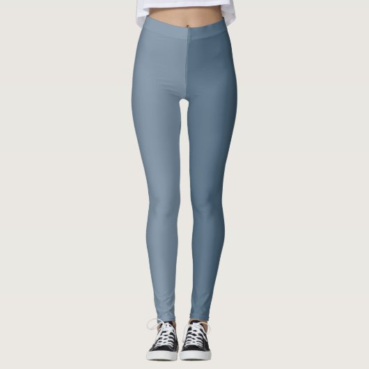 Twee tonen - blauw leggings (Voorkant)