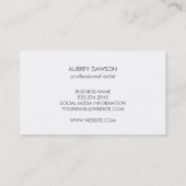 Twee Tonen Witte Roze Tegels Grunge Patroon Visitekaartje (Achterkant)