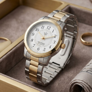 Twee Tones Oester Link Horloge Minimalistische Kro
