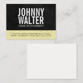 Twee Tones Textuur / Variatie Visitekaartje (Voorkant / Achterkant)