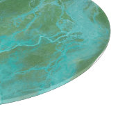 Twee tonnen groen marmer-ontwerp     snijplank (Hoek)