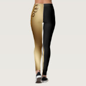 Twee tonnen zwart en goud leggings (Achterkant)