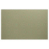 Twee Tons Groen En Rood En Wit Kerst Mandala Stof (Fat Quarter)