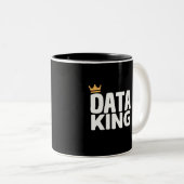 Twee-Tons Koffiemok Data Koning Tweekleurige Koffiemok (Voorkant rechts)
