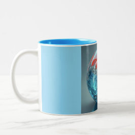 Twee Tons Mok, 310ml (Marmer-14) Tweekleurige Koffiemok