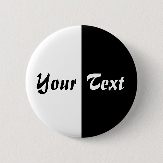 Twee toon - 02 - Gepersonaliseerd Ronde Button 5,7 Cm (Voorkant)