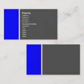 Twee toon (blauw en grijs) - Gepersonaliseerd Visitekaartje (Voorkant / Achterkant)