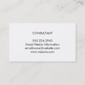 Twee toon / geborsteld visitekaartje (Achterkant)