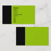 Twee toon - gestreepte lijn visitekaartje (Voorkant / Achterkant)