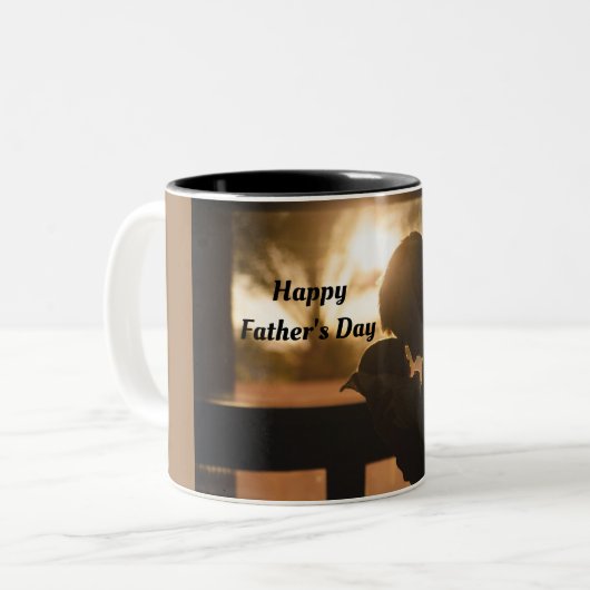 Twee-toon-Vaderdag Mok (Voorkant links)