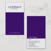 Twee toon verticaal (330066) visitekaartje (Voorkant / Achterkant)