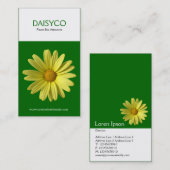 Twee toon verticaal - gele dag visitekaartje (Voorkant / Achterkant)