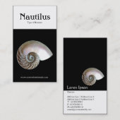 Twee toon verticaal (Nautilus Shell) Visitekaartje (Voorkant / Achterkant)