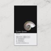 Twee toon verticaal (Nautilus Shell) Visitekaartje (Achterkant)