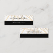 Twee toonaangevende Abstracte regels voor kleurenb Mini Visitekaartje (Voorkant / Achterkant)