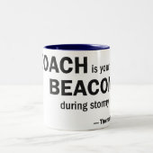 Twee-toonaangevende mok - 'Een coach is je baken.. (Center)