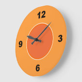 Twee toonaangevende Oranje grote zwarte-nummerklok Grote Klok (Hoek)