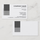 Twee toondecor - grijze schaduwen visitekaartje (Voorkant / Achterkant)