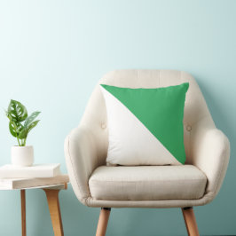 Twee toondiagonaal Zee Groen Sierkussen