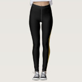 Twee toongoud en zwart leggings (Voorkant)
