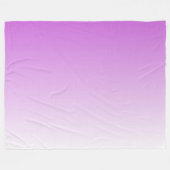 Twee-toongradiënt ombre lila paars fleece deken (Voorkant (Horizontaal))