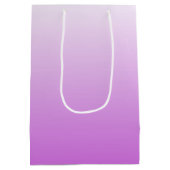 Twee-toongradiënt ombre lila paars medium cadeauzakje (Achterkant)