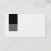 Twee toonkleuren - zwart en grijs visitekaartje (Achterkant)