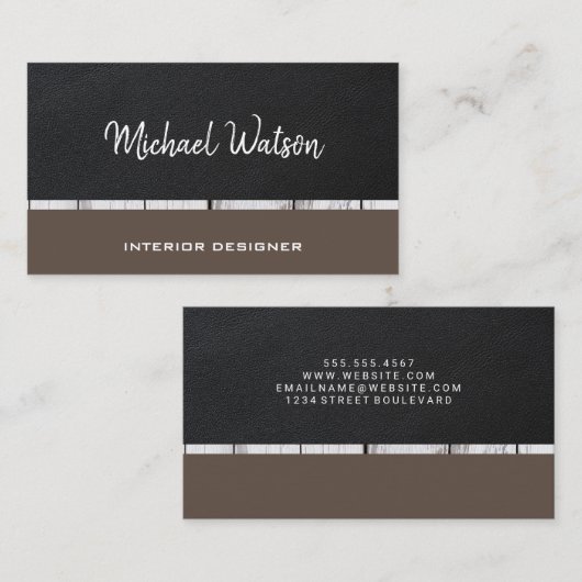 Twee toonleder | Raadpleging | Houtsim Visitekaartje (Voorkant / Achterkant)