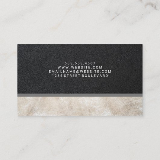 Twee toonleder | Raadpleging Visitekaartje (Achterkant)