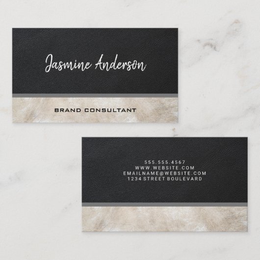 Twee toonleder | Raadpleging Visitekaartje (Voorkant / Achterkant)