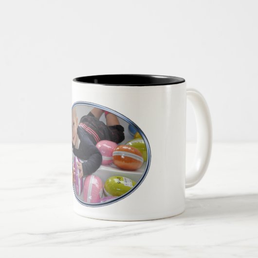 twee toonMok met Foto Tweekleurige Koffiemok (Voorkant rechts)