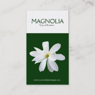 Twee toonoptische Magnolia Visitekaartje