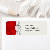 twee-toonrode dampmeter etiket (Insitu)