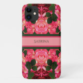 Twee toonroze rozen Abstracte olie afdrukken Case-Mate iPhone Case (Achterkant)