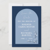 Twee-Toonse Save the Date Wedding Kaart (Voorkant)