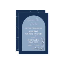 Twee-Toonse Save the Date Wedding Kaart
