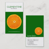 Twee toonverticaal, Clemetine Visitekaartje (Voorkant / Achterkant)