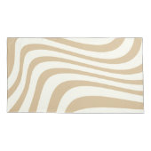 Twee toonzebrapatronen grijs en beige modern kussensloop (Achterkant)